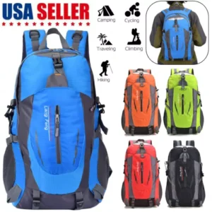 36L Nylon Travel Backpack Waterproof Outdoor Rucksack Men Camping Hiking Bag US