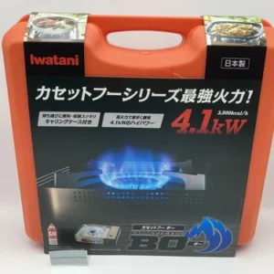 Iwatani Gas Cooking Stove Cassette Feu Bo-plus Hairline CB-AH-41N Japan NEW