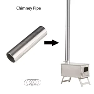 Portable Stainless Steel Chimney Pipe Metal Roll Chimney Outdoor Camping Tent