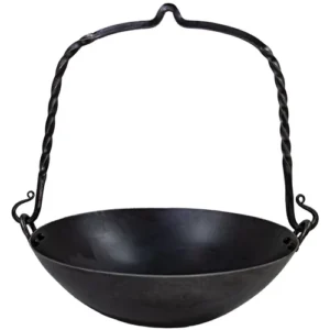 Medieval Inspired Functional Camping Kettle Viking Outdoor Forged Cooking Pot