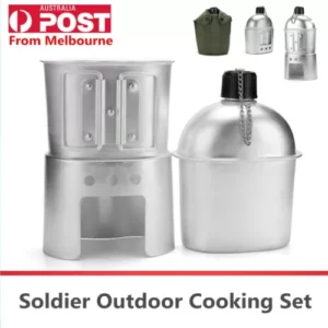 Soldier Military Kettle Pot German Bivouac Mess Kit For Outdoor Camping Hiking