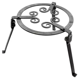 Functional Hand Forged Medieval Inspired Camping Collapsible Iron Grill Stand