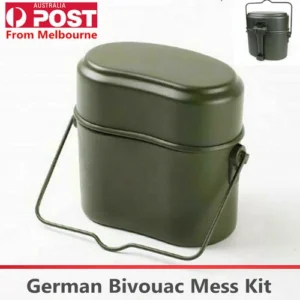 Soldier Military Kettle Pot German Bivouac Mess Kit For Outdoor Camping Hiking